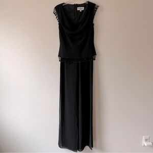 Betsy & Adam Black Wide Leg Jumpsuit 6